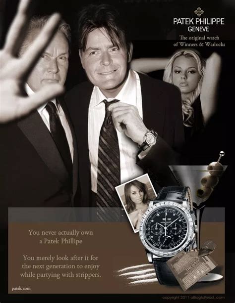 charlie sheen patek philippe|Charlie Sheen Watch Collection .